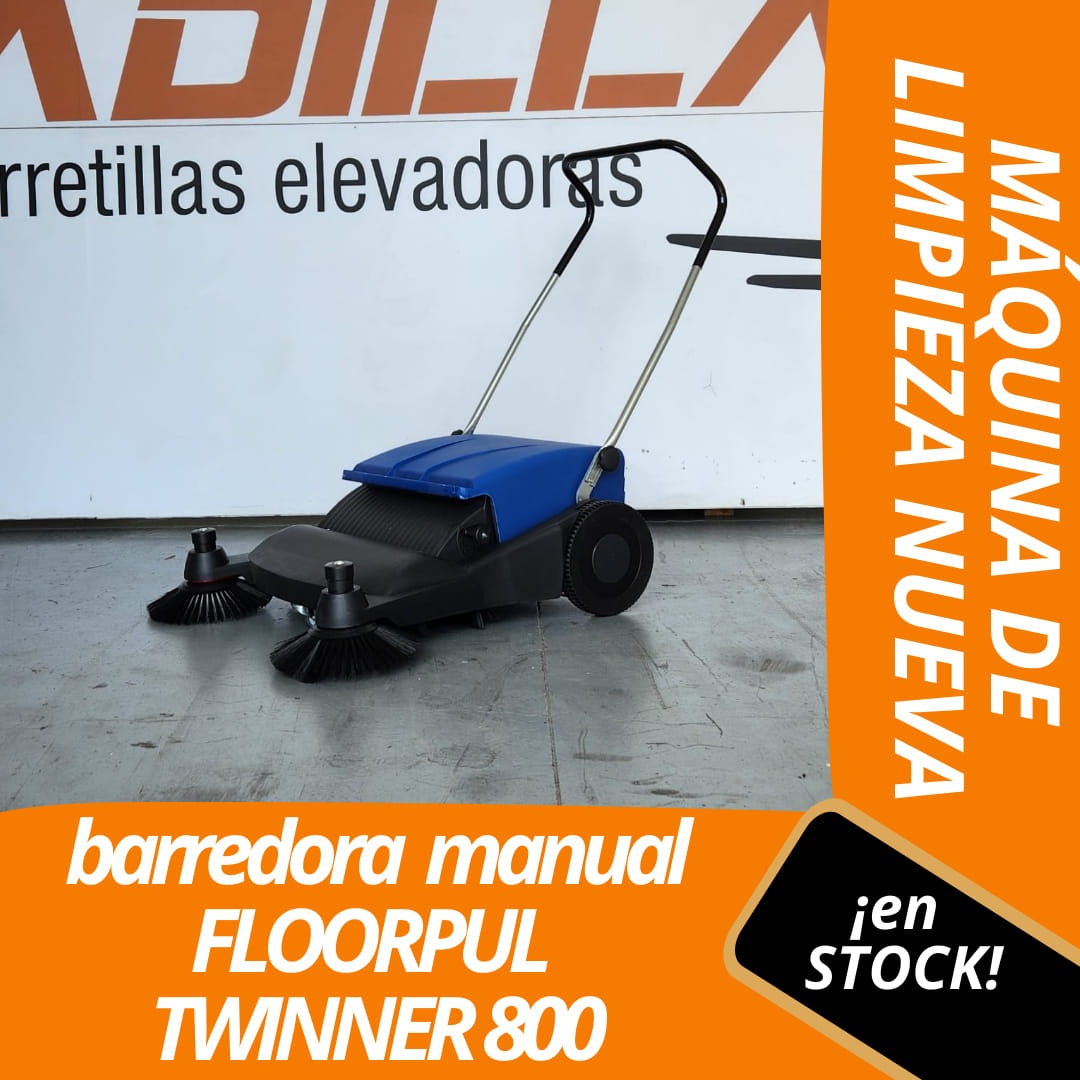Barredora Manual Floorpul Twinner 800 Barredora Ideal Para Naves